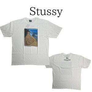 "NWT" Stussy Here Today Gone Tomorrow Land Art White T-Shirt (XL)